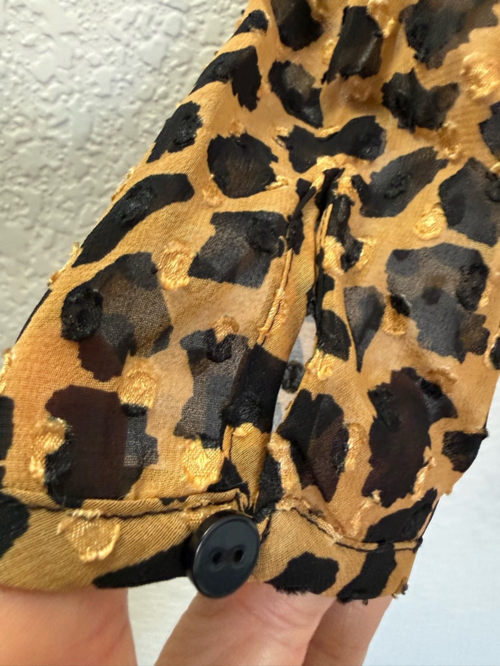 Free People Leopard Print‎ Ruffle Wrap Mini Dress | Boho Flowy| XS - Picture 7 of 12